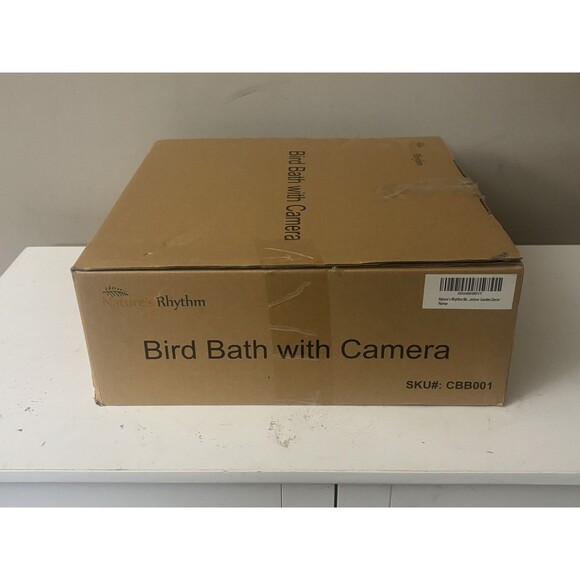 NEW Nature’s Rhythm Smart Bird Bath Feeder Video Recorder AI Bird Identification - Picture 11 of 16